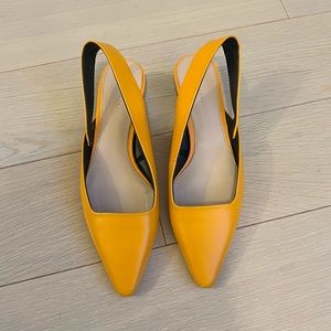 Zara Low Heel Slingback Flats